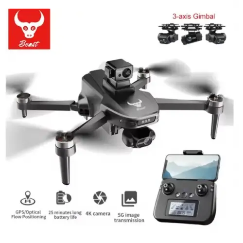Квадрокоптер SG109 MAX 4K - дрон HD камера, GPS, БК моторы, 3-осевой подвес, 1,2 км, до 25 мин. полета