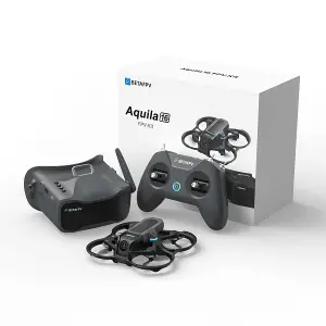 Квадрокоптер BetaFPV Aquila16 FPV Kit – FPV-дрон з камерою, оптичне позиціонування, БК мотори, окуляри в кейсі