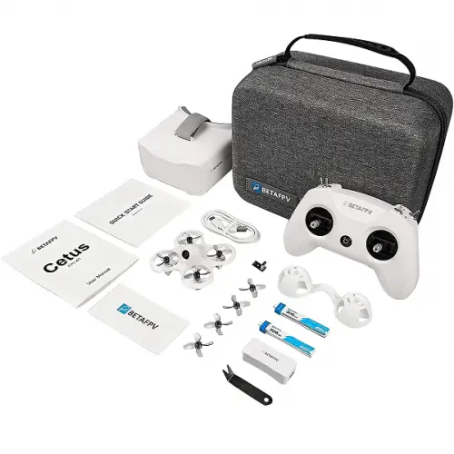 Квадрокоптер BetaFPV Cetus FPV Kit – FPV-дрон з камерою, оптичне позиціонування, барометр, окуляри в кейсі