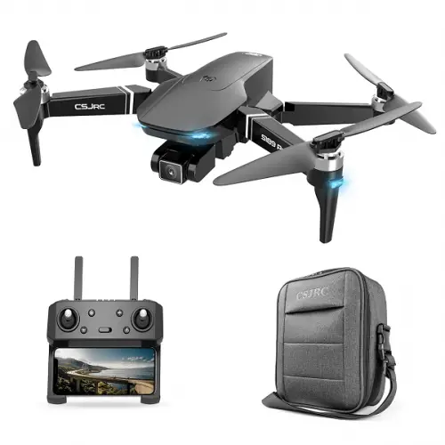 Квадрокоптер CSJ S189 Pro - дрон з 4K і HD камерами, FPV, GPS, БК мотори, до 1000м, 25 хвилин в сумці