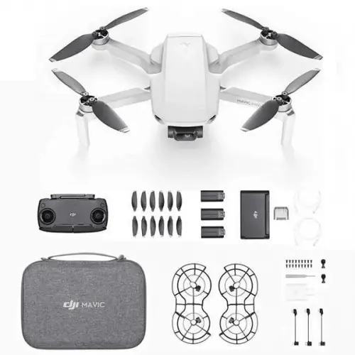 Квадрокоптер DJI Mavic Mini Fly More Combo - дрон з 2.7K камерою, FPV, GPS, БК мотори, до 2000м, 30 хвилин