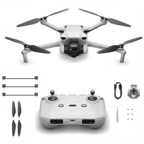 Квадрокоптер DJI Mini 3 (CP.MA.00000584.01) - дрон з 4K камерою, FPV, GPS, БК мотори, до 10 км, 38 хвилин