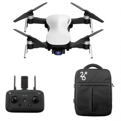 Квадрокоптер JJRC X12 White – дрон з 4K і HD камерами, FPV, GPS, БК мотори, до 1200м, 25 хвилин в сумці